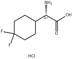 (2S)-2-amino-2-(4,4-difluorcyklohexyl)ättiksyrahydroklorid
