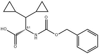 (S)-2-(((bensyloxi)karbonyl)amino)-3,3-dicyklopropylpropansyra