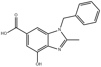 1-bensyl-4-hydroxi-2-metyl-lH-benso[d]imidazol-6-karboxylsyra