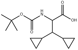2-((tert-butoxikarbonyl)amino)-3,3-dicyklopropylpropansyra