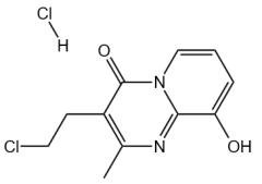 3-(2-kloretyl)-9-hydroxi-2-metyl-4H-pyrido[1,2-a]py rimidin-4-on hydroklorid