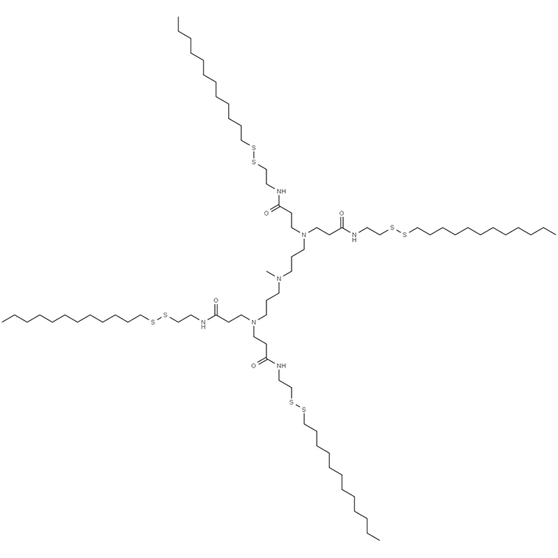 3,3',3'',3'''-(((Metylazandiyl)bis(propan-3,1-diyl))bis(azanetriyl))tetrakis(N-(2-(dodecyldisulfanyl)etyl)propanamid)