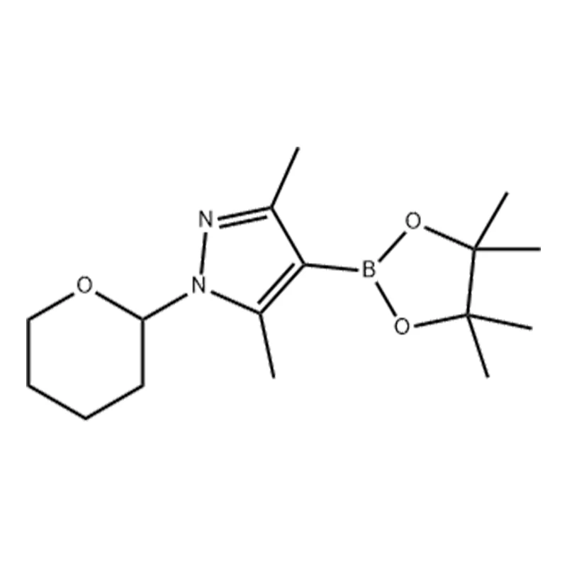 3,5-dimetyl-l-(tetrahydro-2H-pyran-2-yl)-4-(4,4,5,5-tetrametyl-1,3,2-dioxaborolan-2-yl)-lH-pyrazol