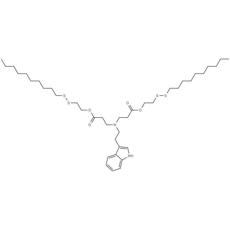 Bis(2-(decyldisulfanyl)etyl) 3,3'-((2-(lH-indol-3-yl)etyl)azandiyl)dipropionat