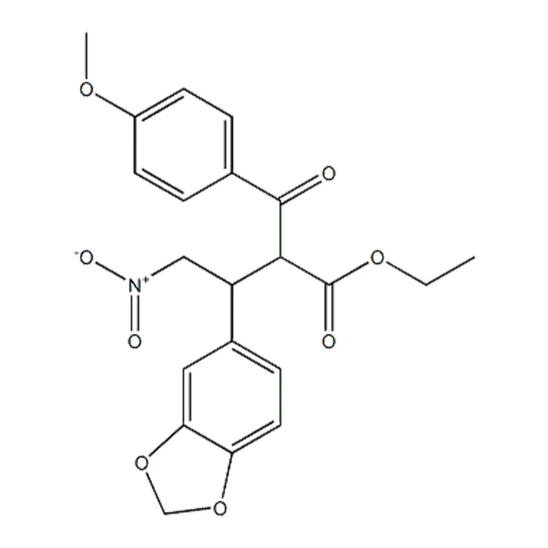 Etyl 2-(4-metoxibensoyl)-3-(3,4-metylendioxi-fenyl)-4-nitro-butanoat