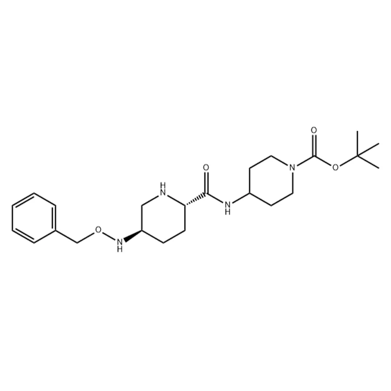 tert-butyl 4-((2S,5R)-5-((bensyloxi)amino)piperidin-2-karboxamido)piperidin-1-karboxylat