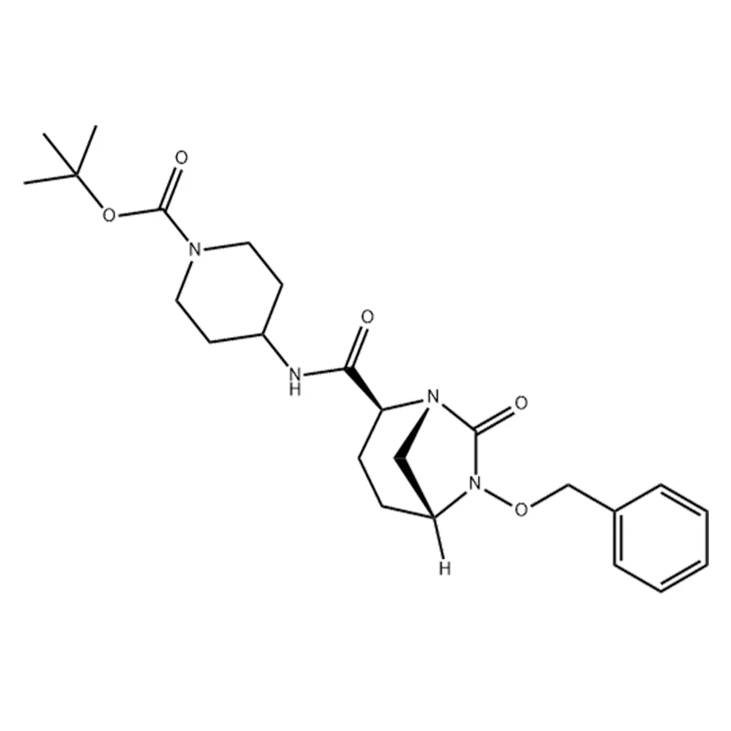 tert-butyl 4-((2S,5R)-6-(bensyloxi)-7-oxo-1,6-diazabicyklo[3.2.1]oktan-2-karboxamido)piperidin-1-karboxylat
